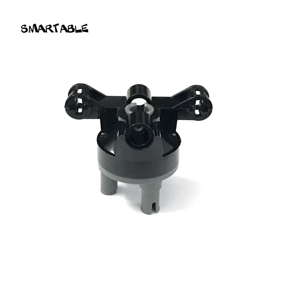 Smartable Wheel Bearing Back With Cross Hole + 3 Pin Gearblok MOC Parts Toys Set Compatible 23801+92909  5pcs/lot