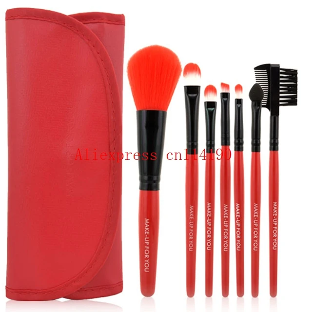 

Hot sale Makeup Brushes Make Up Brush Set Kits Eyelash Blush Brush Eye-shadow Brush Sponge Sumudger 7pieces Make Up Tools Bag