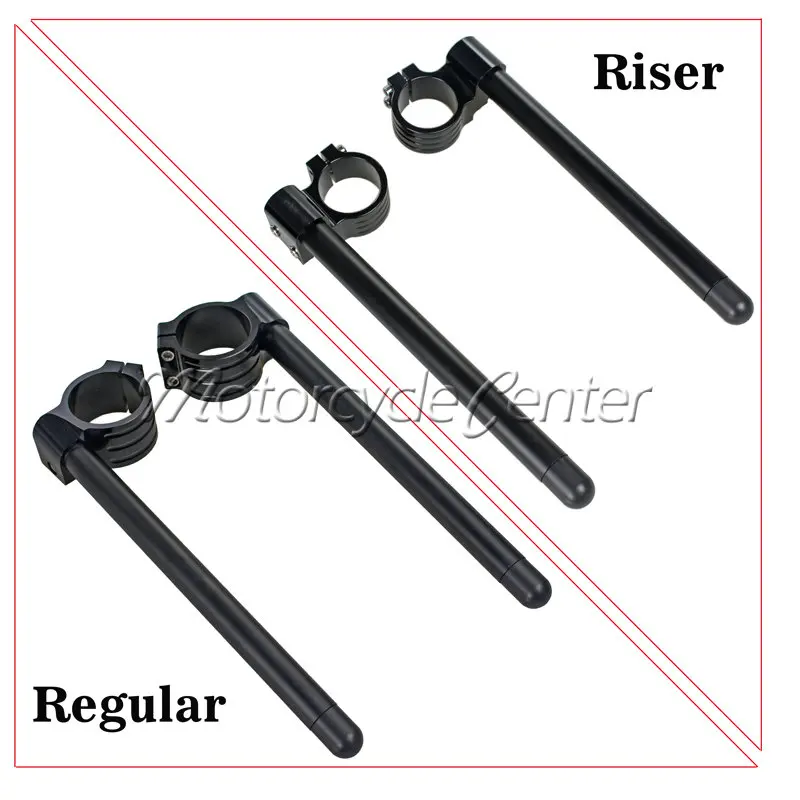 41mm Clip Ons Riser Regular Clip-on Fork Tube CNC Handlebars For Suzuki GSX750F GSX600F GSX1100 Katana GSX 600F 750F 1100 Black