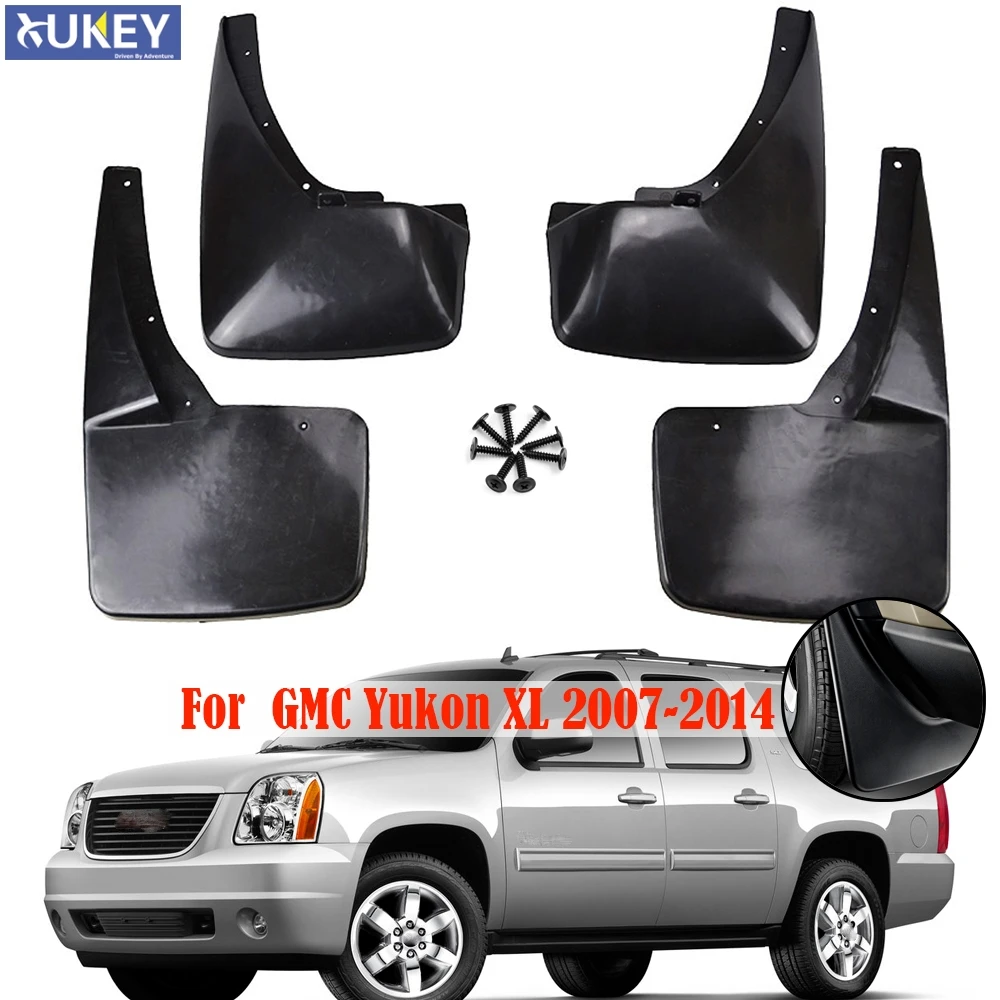 OE Styled Mud Flaps For GMC Yukon XL 2007 - 2014 Splash Guards Mudguards Mudflaps 2008 2009 2010 2011 2012 2013 Front Rear