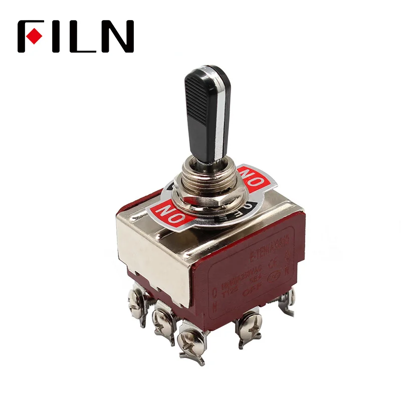 16A250VAC ON OFF ON 3 Position Heavy Duty 9 screw terminal car auto big toggle switch