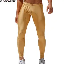 GANYANR Marque Hommes Pantalons de Survêtement Sport Pleine Longueur Serré Stretch Maigre de Course de Crayon Pantalon Sexy Hommes Legging Pantalon Plus La Taille