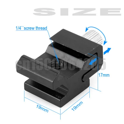 Adaptador de soporte de Flash con trípode de 1/4 "-20, número de seguimiento, 10 piezas, envío gratis a todo el mundo