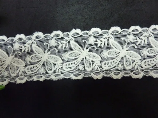 Flower white cotton embroidered lace,3-15cm width,XERYmx008