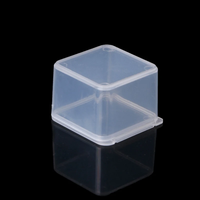 Square Plastic Transparent Storage Box Jewelry Beads Container Fishing Tools Accessories Box Small Items Sundries Organizer Case