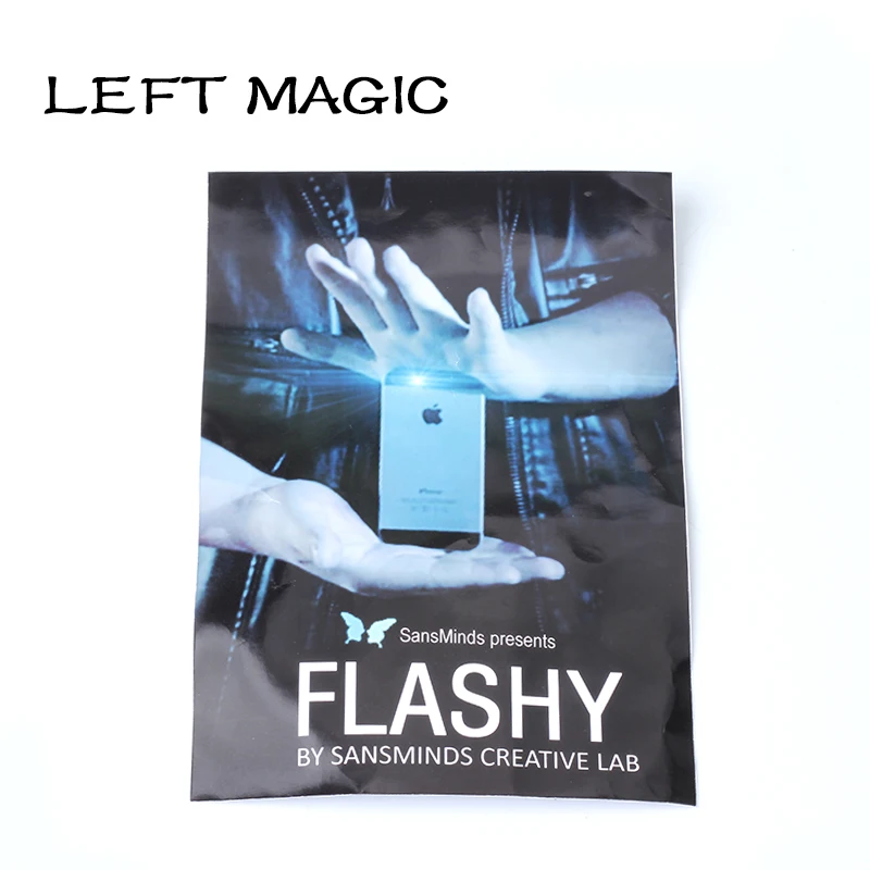 Flashy (Gimmick+ Online Video )  By SansMinds Creative Lab Magic Tricks Close-Up Card Phone Disappear Magic Props  Street