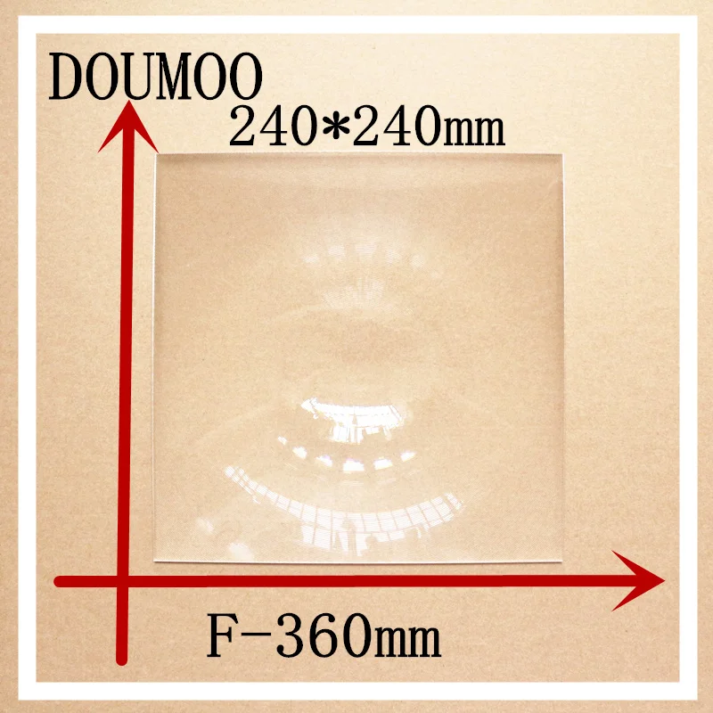 

Support dropshipping 240x240 mm Optical PMMA Plastic Car Parking Wide Angle Fresnel Lens Large Focal Length -360mm Minifier Lens