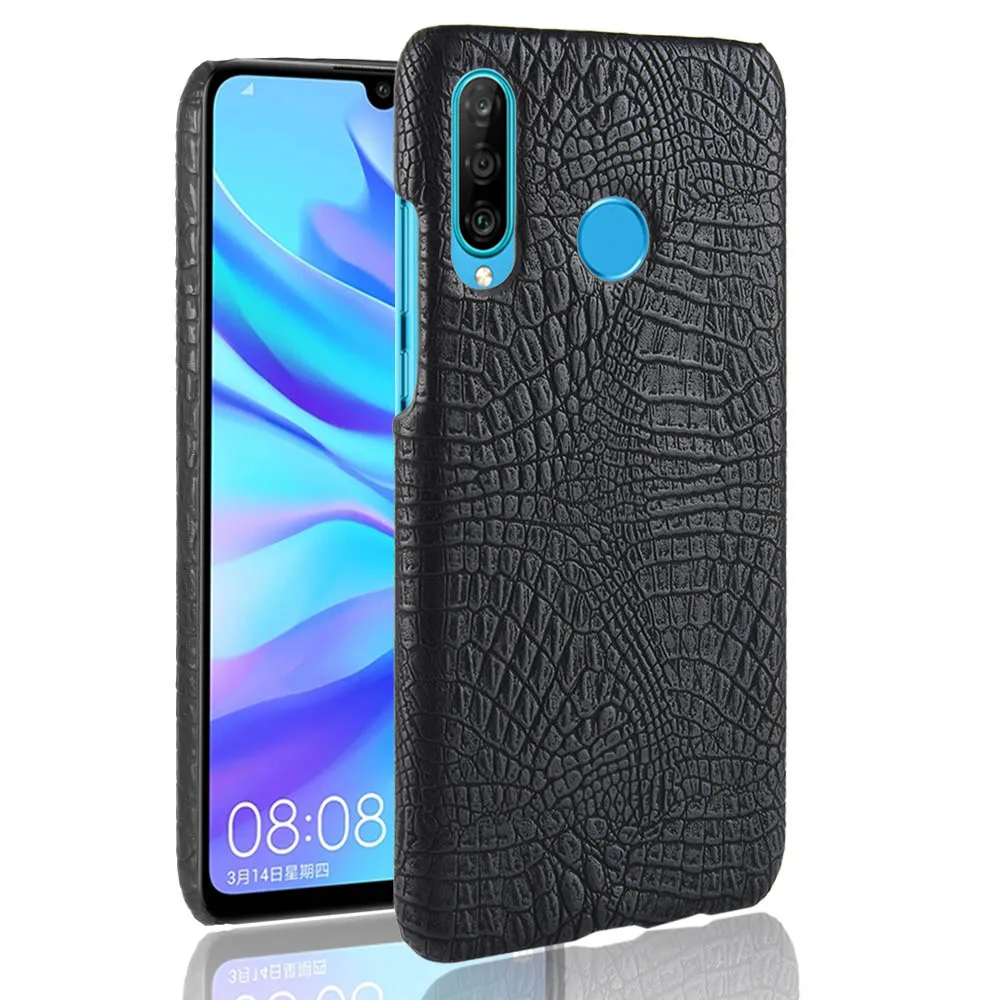 SUBIN new Case For Huawei P30 lite / Nova 4E luxury Crocodile Skin PU Leather Back Cover Protective PhoneCase for huawei Y7 2019