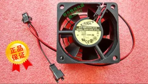 

Wholesale: original ADDA 6025 AD0612HB-A70GL DC12V 0.23A 60*60*25MM 2 line axial flow cooling fan