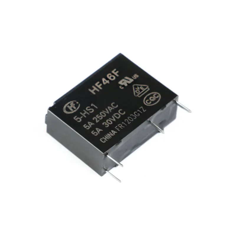 5PCS/lot 5V 12V 24V VDC Power Relays HF46F-005-HS1 HF46F-012-HS1 HF46F-024-HS1 5-HS1 12-HS1 24-HS1 5A 250VAC 4PIN