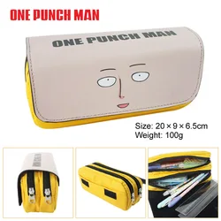 IVYYE Cartoon One Punch Man Anime Cosmetics Bags PU Zipper School Pencil Case Storage Pen Bag Large Pouch Stationery Gift New