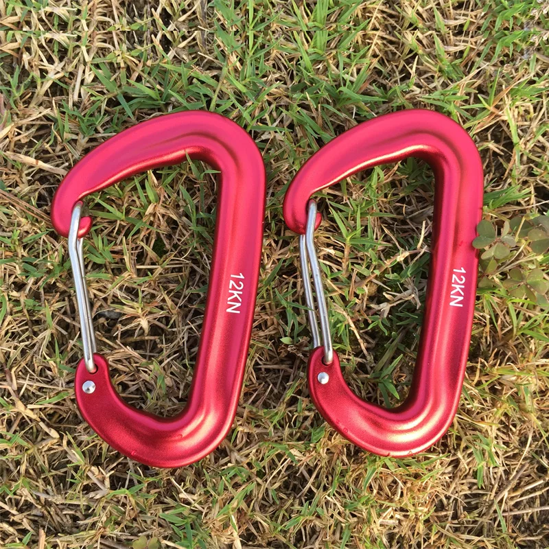 12KN Aluminium Hängematte Schnalle Karabiner Camping Hängematte Legierung Aluminium Schnell Hängen Gürtel Haken Verschluss Camping Ausrüstung – Detail 3