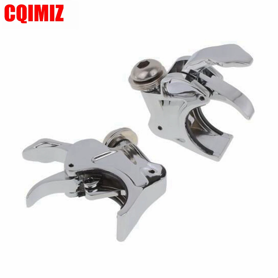 Chrome 41mm Motorcycle Windshield Windscreen Clamps For Harley Sportster XL 883 1200 Dyna