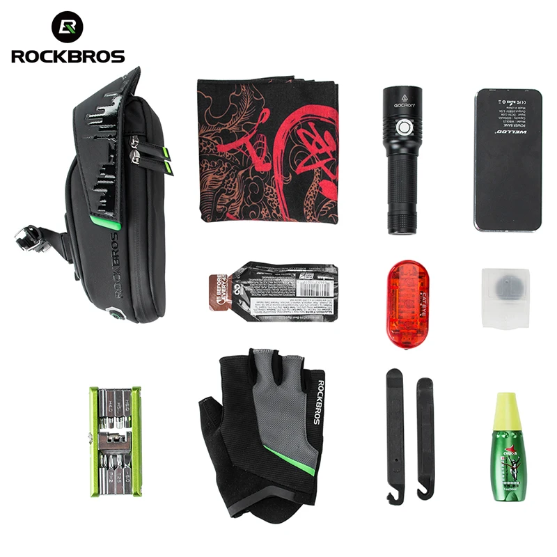 ROCKBROS Cycling Rainproof Bicycle Bag Shockproof Bike Saddle Bag Shanghai Bicycle Rear Seatpost Panniers MTB Bike Accessories