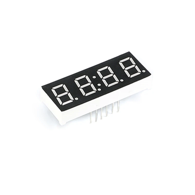 5 Stück Digitalröhre 4-Bit-Anzeigeuhr, gemeinsame Anode, gemeinsame Kathode, 0,28, 0,36, 0,56, 0,8 Zoll, 4-Bit, 7-Segment, rot, elektronisch, DIY – Detail 1