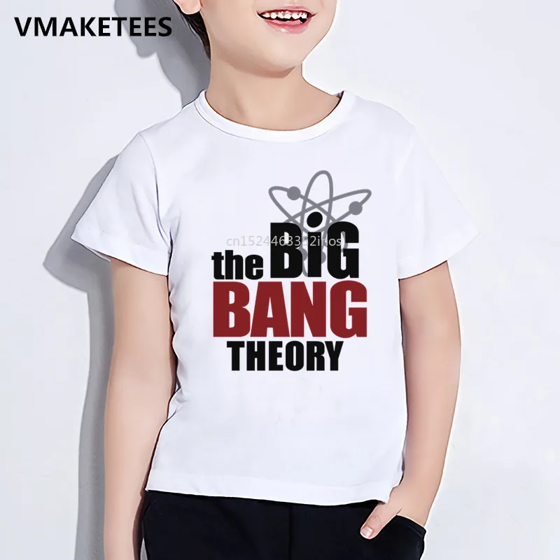 

Kids Summer Short Sleeve Girls & Boys T shirt Children The Big Bang Theory Bazinga Print T-shirt Casual Baby Clothes,HKP462