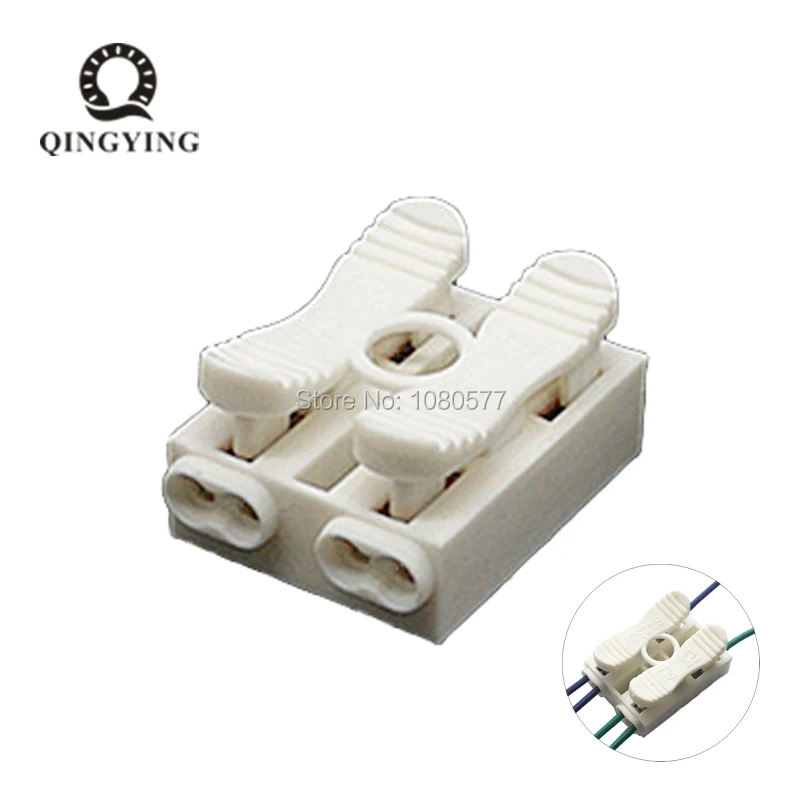 New Arrival spring push quick Wiring Terminals cable connector 2 input to 4 output no need soldering terminal 250V 6A