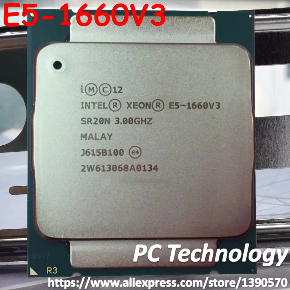 

Original Intel Xeon official Version E5-1660 V3 3.0GHZ E5-1660V3 8-Core 20MB E5 1660V3 140W E5 1660 V3 DDR4 1866MHz FCLGA2011-3