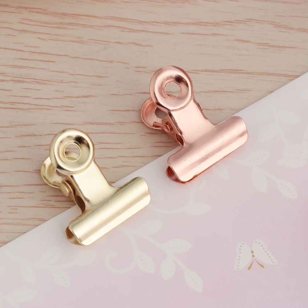 6Pcs Metal Kitchen Food Sealing Bag Clips Letter Paper Photo File Clamps School Office Calendar Binder Clip Household Accessorie