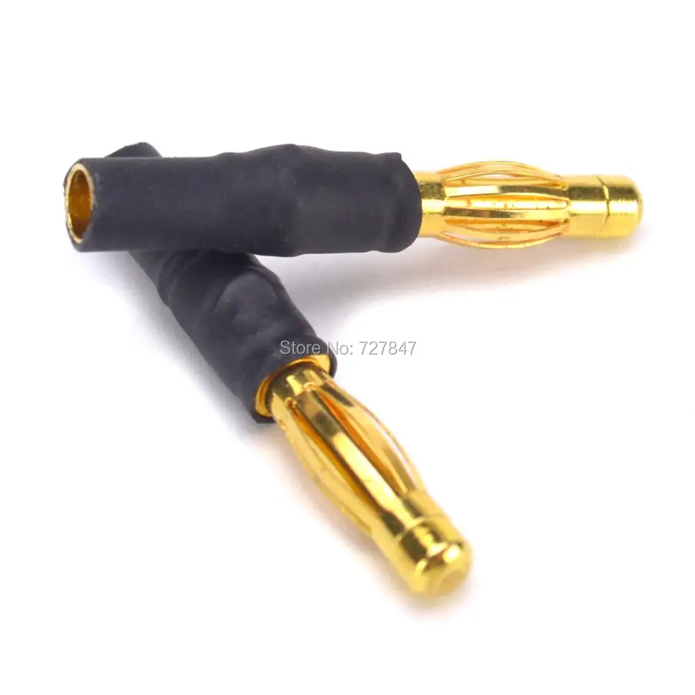 3.5mm Female to 4.0mm Male Gold Bullet banana Connector Adapter for ESC / Motor Part Good Quality