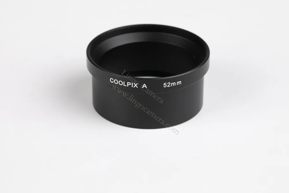 Metal Adapter Tube for Nikon Coolpix A 52mm lenses & filter lens