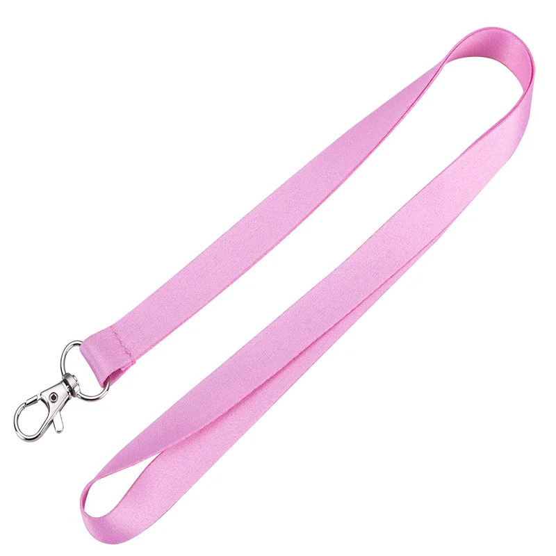 Discount 1pcs Plain Neck Lanyard Strap with One Metal Clip Customized Accepted