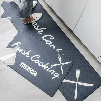 

Fresh And Simple Waterproof And Oil-Proof Mat Kitchen The Entrance Door To The Dirty Mats Bedroom Thick Long Bed Blanket