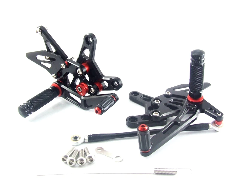 CNC Adjustable Rear Set Rearsets For KAWASAKI ZX6R 2007 2008 Foot Rest