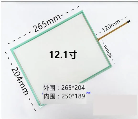 

12.1 Inch 4 wire resistive touch screen 4:3 screen 265*204