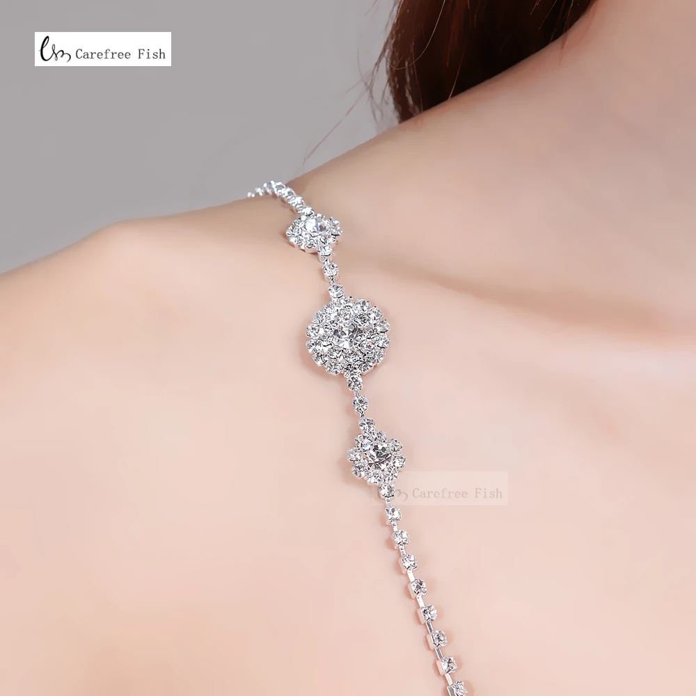 New Rhinestone shoulder strap underwear shoulder strap pectoral girdle bra with shoulder strap rhinestone invisible