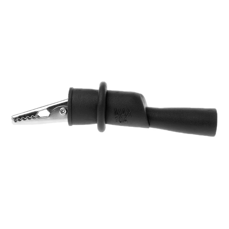 1 Pair Insulated MultiMeter Test Lead Alligator Clip for Crocodile Clamp Probe T