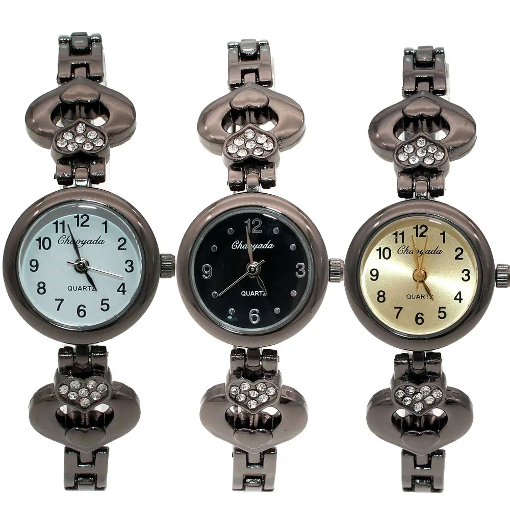 Hot Popular Wome Relógios Jóias de Luxo Senhoras Relógio de Quartzo Vestido Moda Casual Mulheres Relógios de Strass Pulseiras Relógios O143