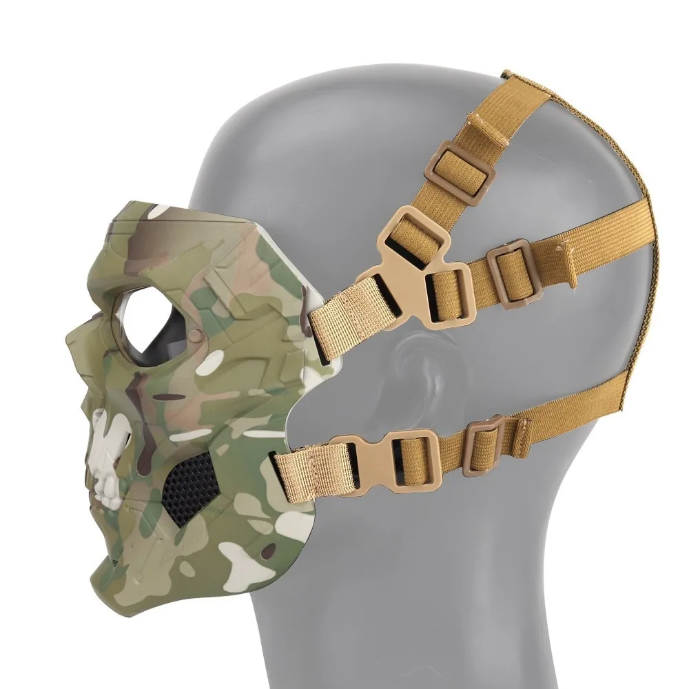 Tactical Hunting Shooting Equipment Gears Cloths Skull Messengers Unisex Full Protective Mask Helmet Head-wear Accessories