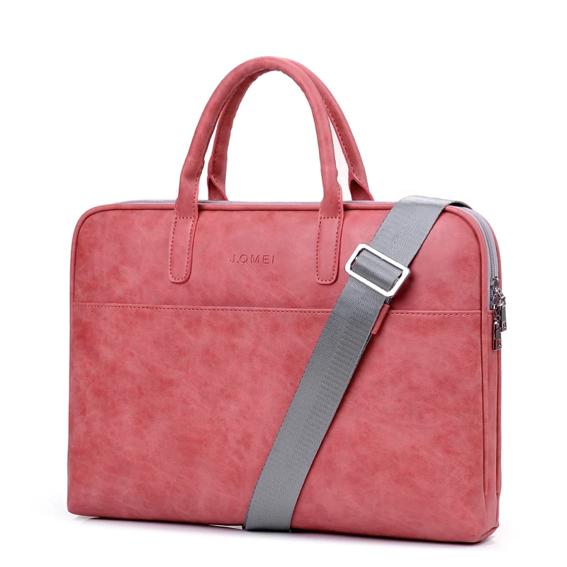 Imagem -03 - Retro pu 13 13.3 14 15 15.6 17 17.3 Polegada Bolsa de para Laptop Bolsa do Computador de Notebook Ombro Pasta Maleta Mala Adequado para Homens e Mulheres Aluno Aluna