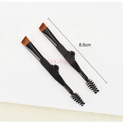 2 pcs sticks Foldable double headed eyebrow brush Portable beveled eyebrow brush Air cushion eyebrow cream special hard browed