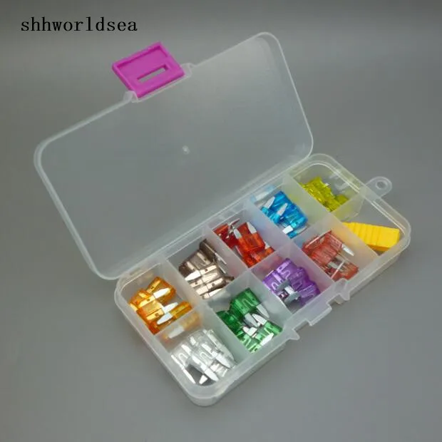 

shhworldsea 90pcs mini Blade Fuse Assortment Auto Car Motorcycle FUSE Kitt ATM 5A 7.5A 10A 15A 20A 25A 30A 35A 40A