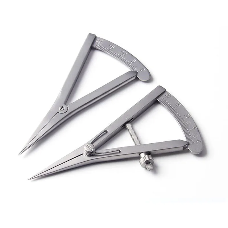20mm Straight Screw Adjustment Caliper Ophthalmic Eye Measurement Tool Stainless Steel Titanium Alloy Medical Device