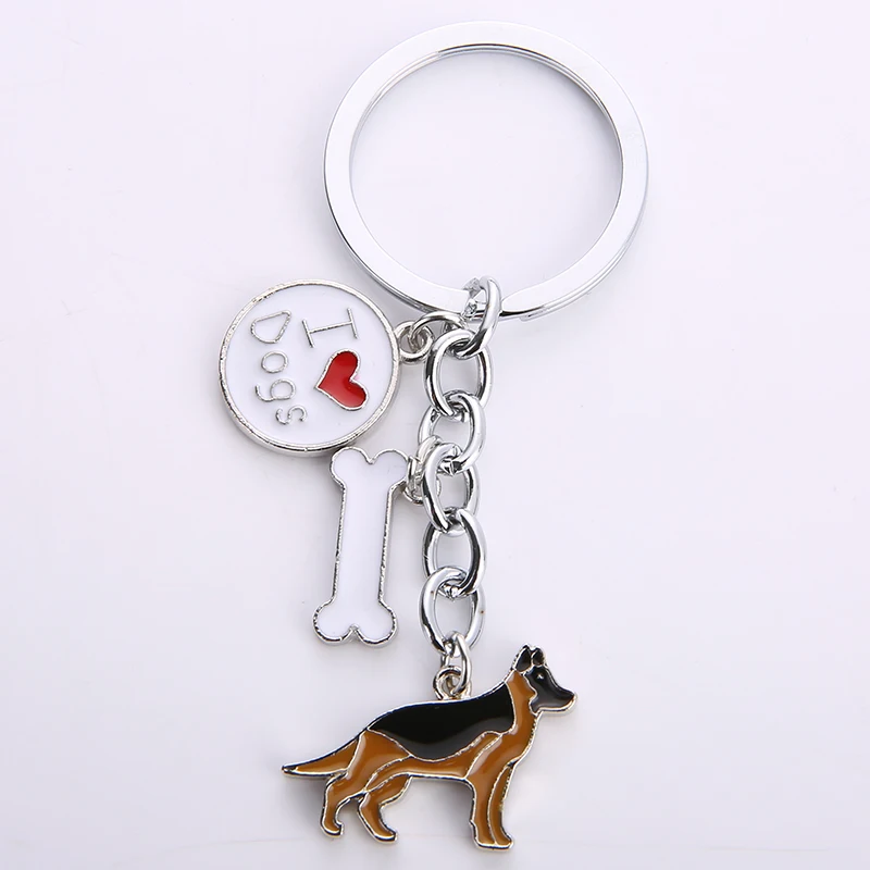 Lovely  Jack Russell Terrier Key Chains DIY For Women Men Metal Dog Pendant Key Ring Car Keychain Bag Charm gifts