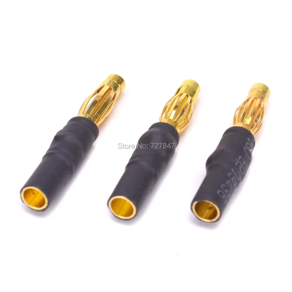 3.5mm Female to 4.0mm Male Gold Bullet banana Connector Adapter for ESC / Motor Part Good Quality