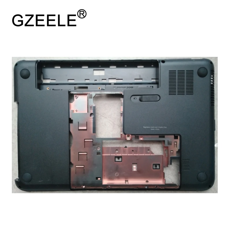 Gzeele capa de base inferior para laptop, nova capa para hp partes 2022tx 2046tx 2047tx base chassis d caixa inferior preta