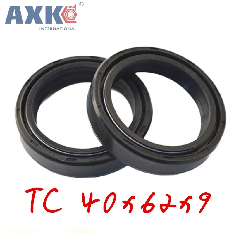 

10pcs/NBR Shaft Oil grease Seal TC-40*62*9 Rubber Covered Double Lip With Garter Spring/Gasket of motorcycle part