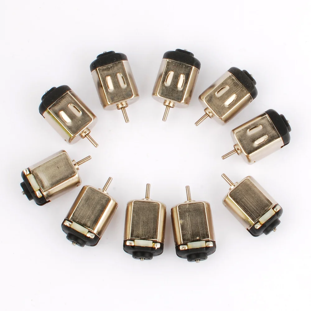 10pcs Long Axis Strong Magnetic130 motor 3V 580mA 19500RPM toy motor model motor