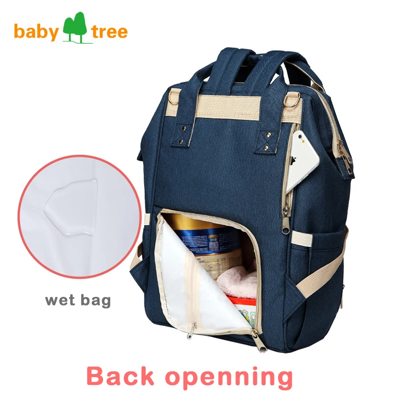 Mochila para pañales, bolso de gran capacidad para mamá, bolsas multifunción para pañales de viaje al aire libre, impermeable, para el cuidado del