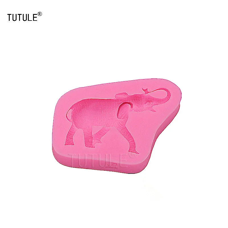 Gadgets - Elephant Flexible Silicone Mold for Polymer Clay Resin Soap Wax Plaster Paper, Metal Cabochons, Jewelry-Mold