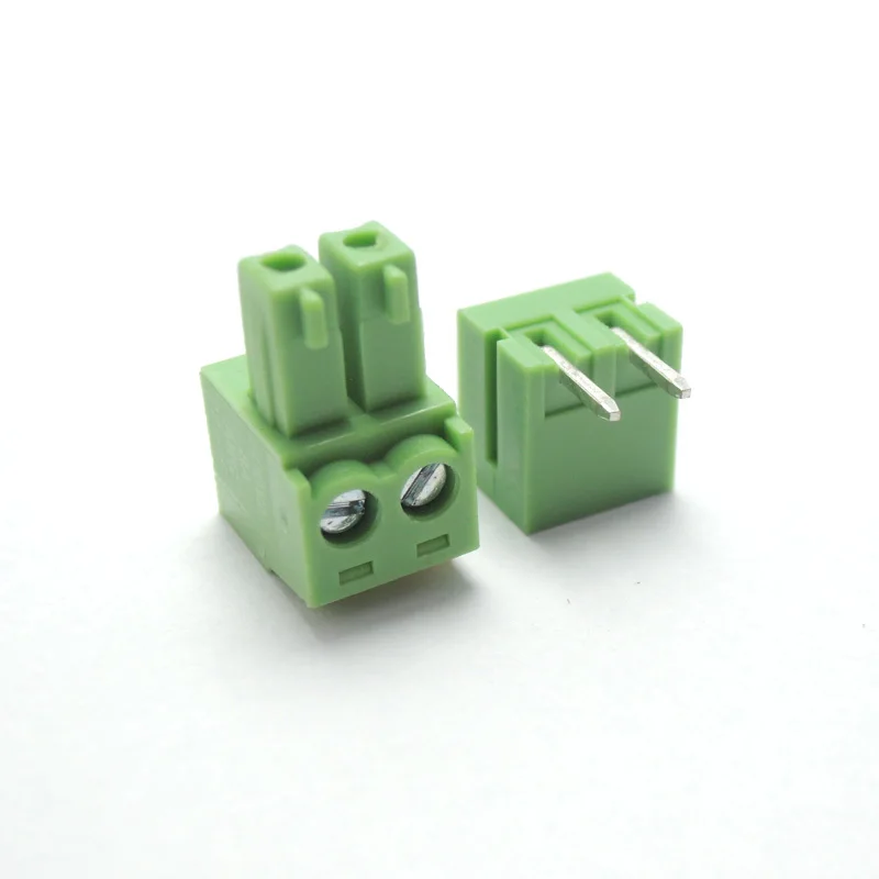 3.81Mm PCB Cắm Vít Nhà Ga Khối cắm + Góc Ổ Cắm 2 Chấu Đến 16 Pin