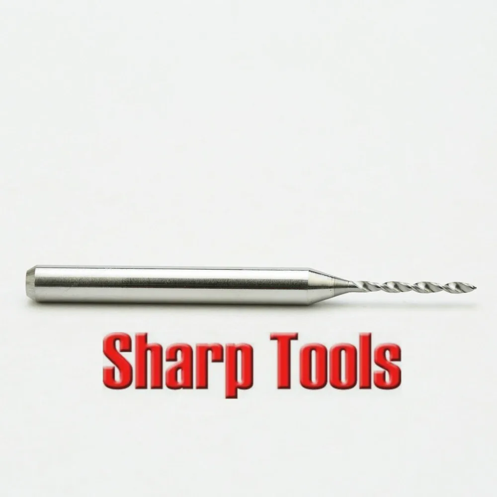 SHARP 0.1-1.0mm Mini CNC PCB Bits Drill Milling Cutters Tungsten Carbide Router Tool