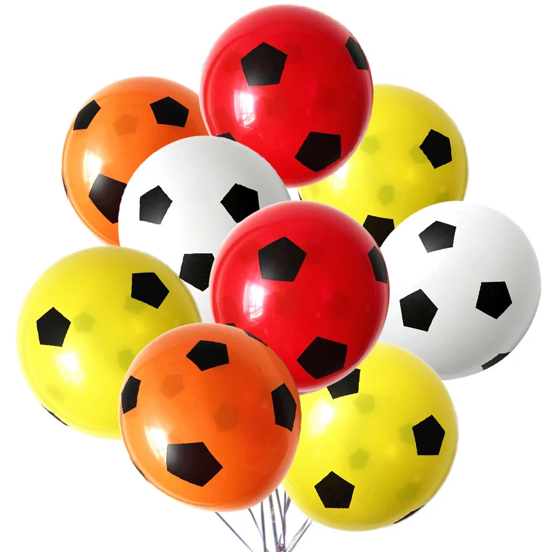 

BTRUDI Hot Sale 10pcs 12 inch Football printed latex balloon birthday party decorations kids helium balloon children party