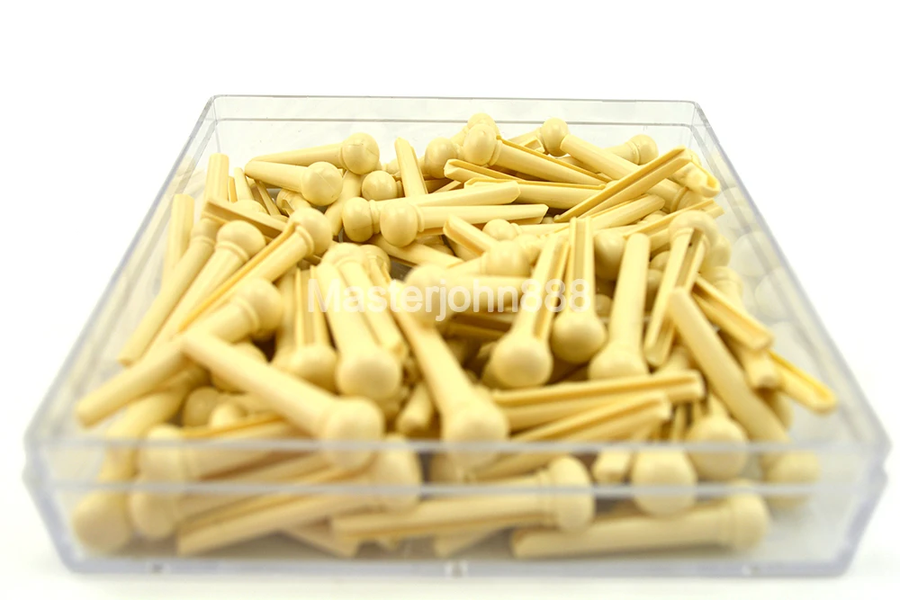 

Lots of 50pcs Alice Acoustic Guitar Bridge Pins Ivory/Black