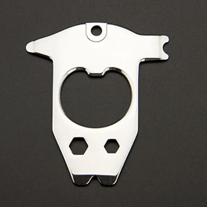 EDC Outdoor Multifunctional Creative Bottle Opener Easy Carry Keychain With Cycling Tools Allen key