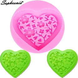 M505 Heart Plum Flower Leaves Soaps Crafts Silicone Mold For Chocolate Candy Baking Mooncake Ice Making Mould for Baking Forms